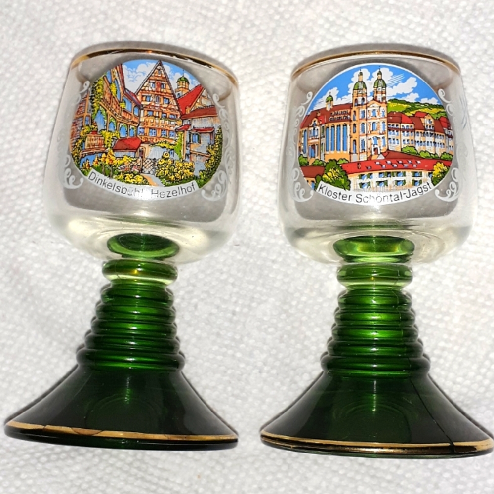 Vintage E&A Neudenau Bockling glasses